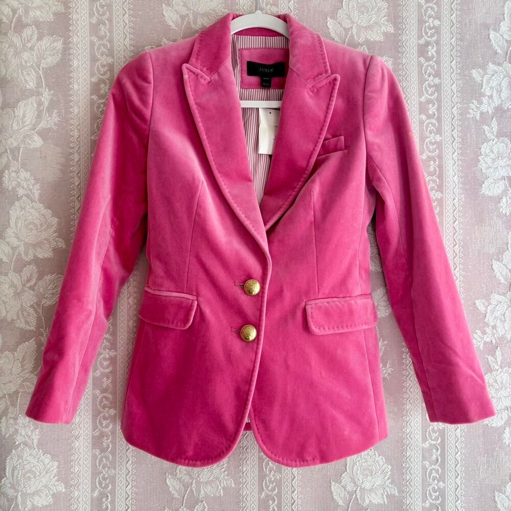 J Crew Women's Pink Blazer Jacket